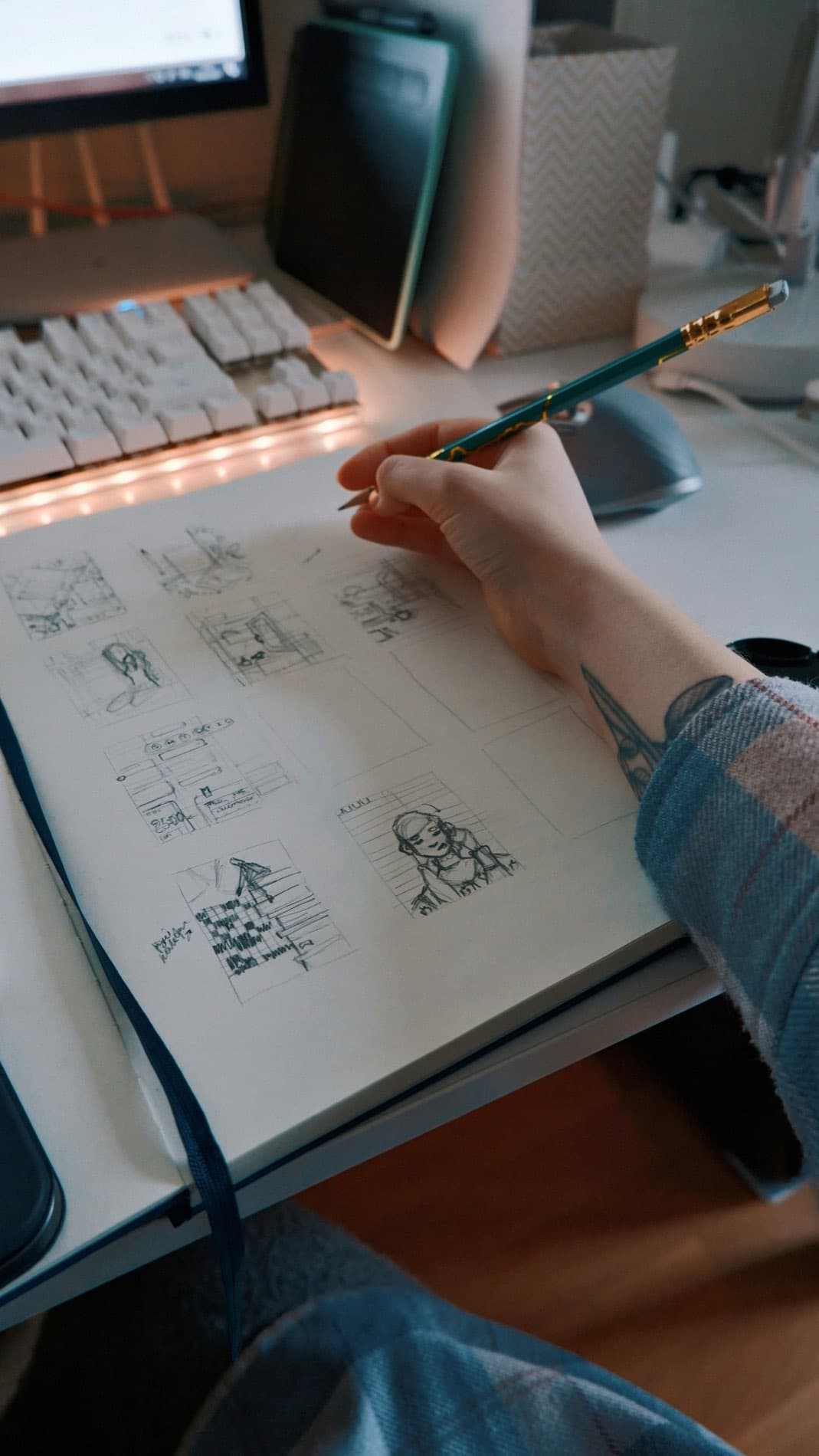 Layout-Skizzen im Unlockd-Studio